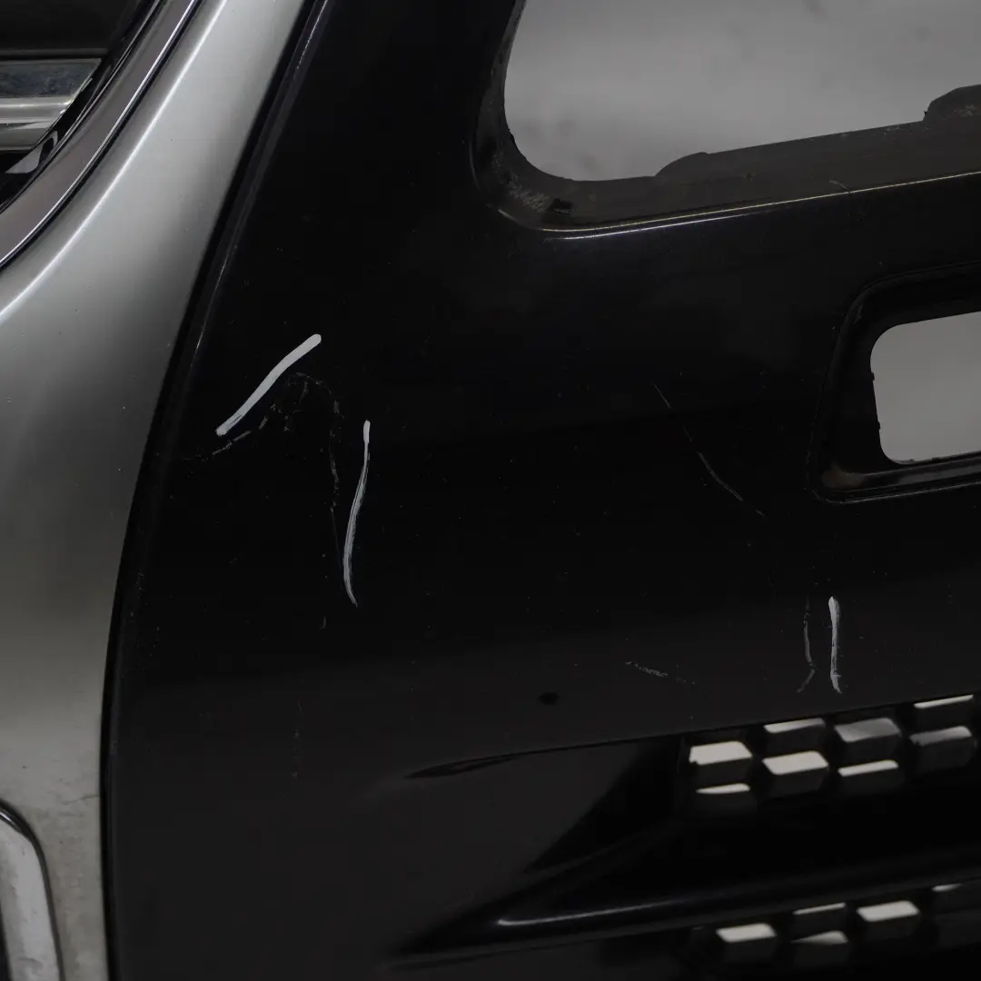 VW Volkswagen Touareg 7L Front Bumper Trim Panel PDC Black Magic Pearl - C9Z - SKU 7L6807217AS-BLM - Part number 7L6807217AS