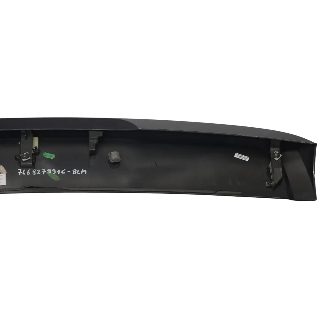 Volkswagen Touareg 7L Rear Spoiler Boot Tailgate Trim Black Magic Pearl - C9Z - SKU 7L6827991C-BLM - Part number 7L6827991C