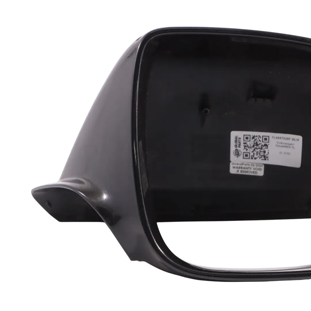 VW Volkswagen Touareg 7L Wing Mirror Cap Right O/S Black Magic Pearl C9Z - SKU 7L6857528F-BLM - Part number 7L6857528F