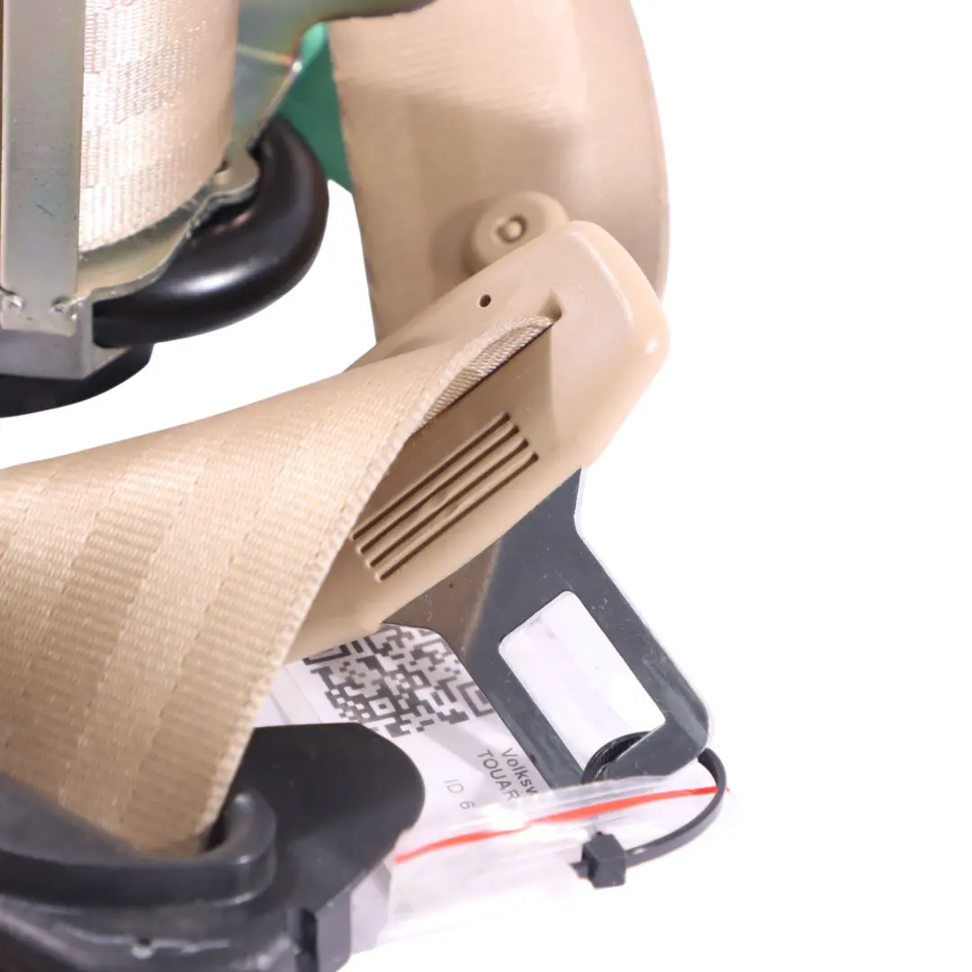 Volkswagen Touareg 7L Front Seat Belt Buckle Latch Left N/S Beige - SKU 7L6857705A-1 - Part number 7L6857705A