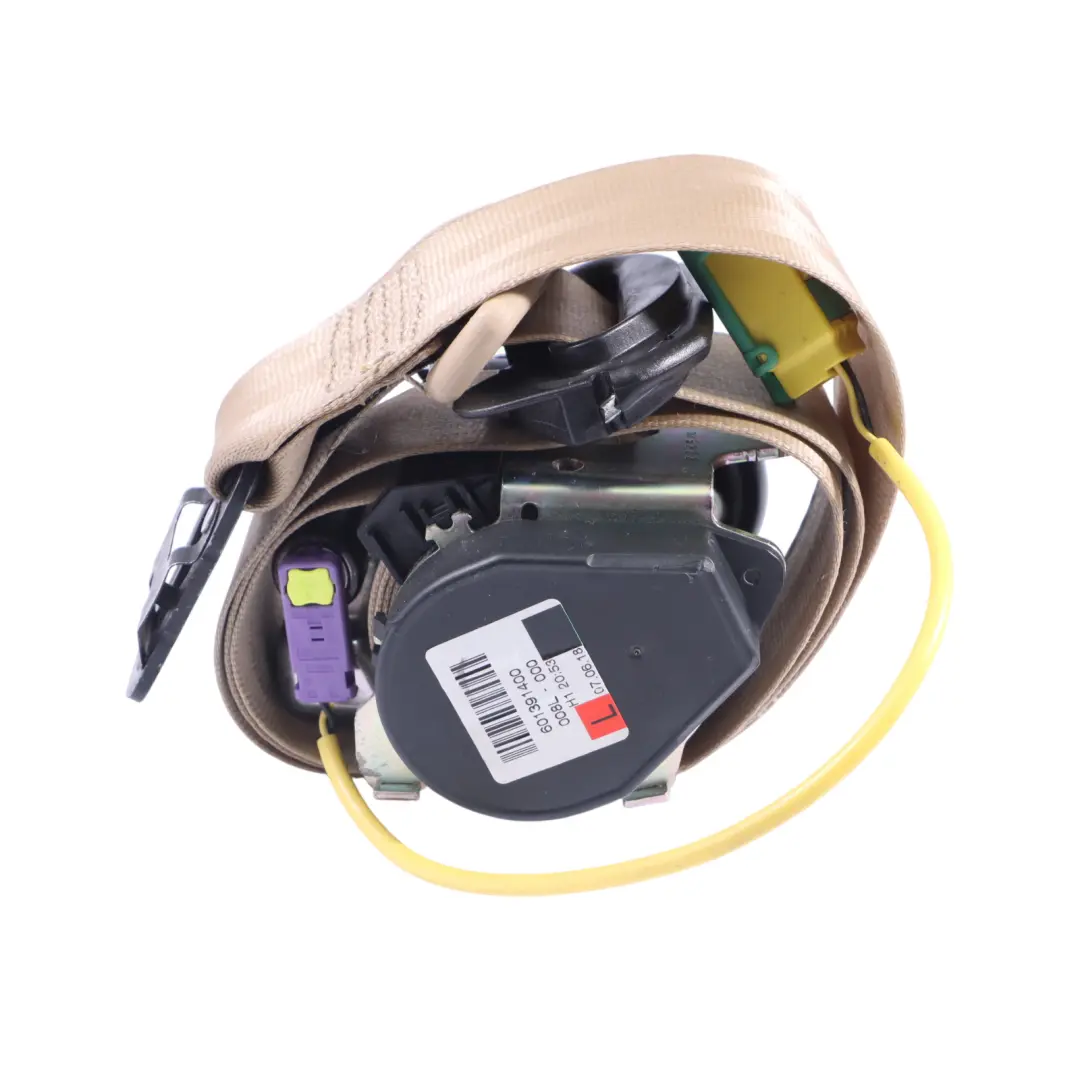 Volkswagen Touareg 7L Front Seat Belt Buckle Latch Left N/S Beige - SKU 7L6857705A-1 - Part number 7L6857705A