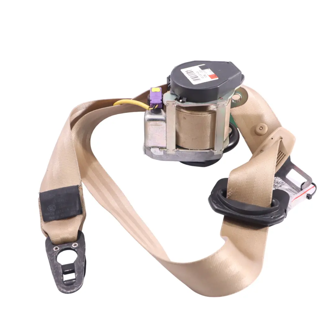Volkswagen Touareg 7L Front Seat Belt Buckle Latch Left N/S Beige - SKU 7L6857705A-1 - Part number 7L6857705A