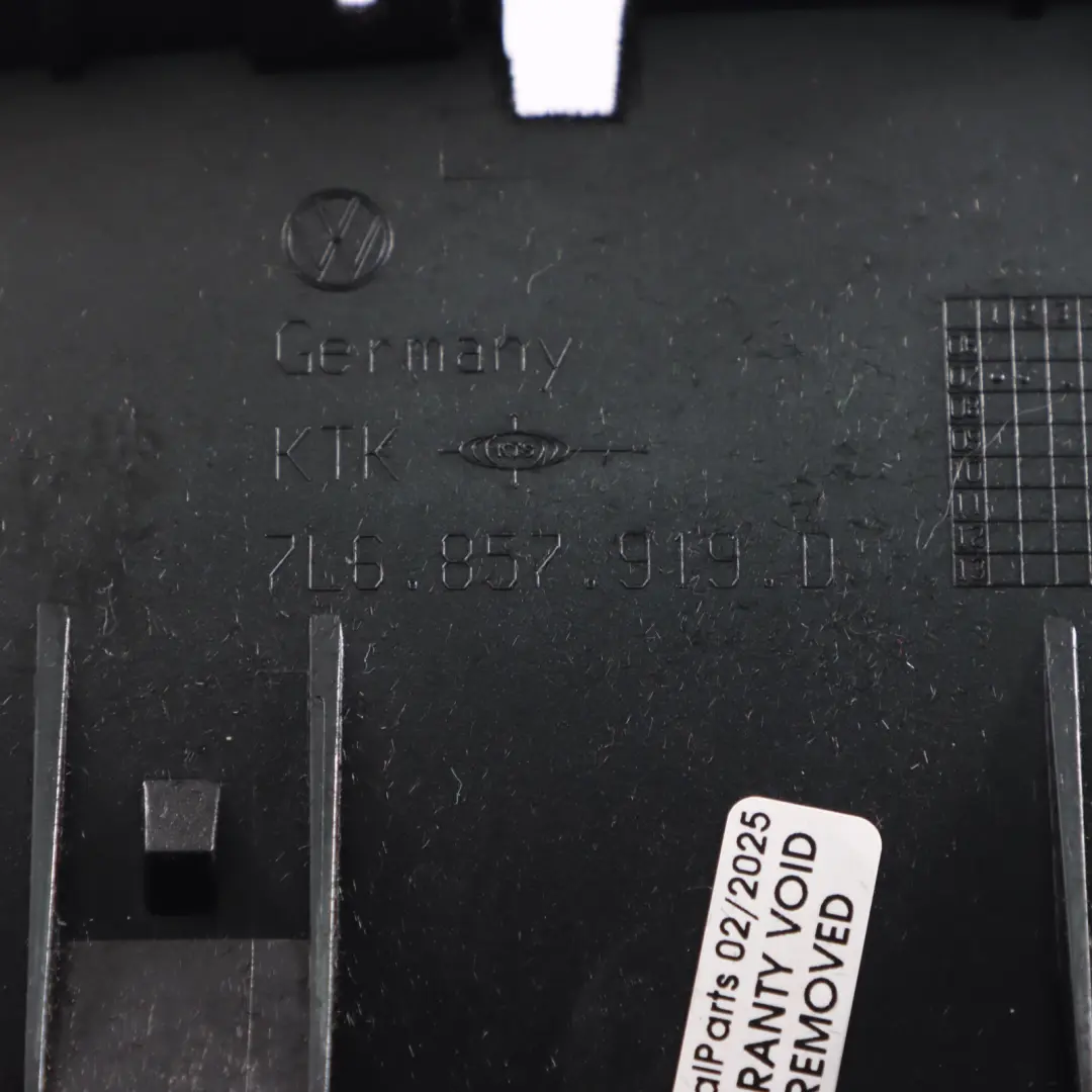 Volkswagen Touareg 7L Centre Dashboard Box Storage Compartment - SKU 7L6857919D - Part number 7L6857919D