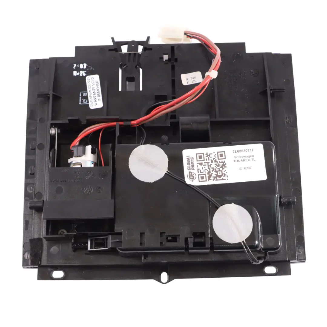 Volkswagen Touareg 7L Cenicero Panel Delantero Cubierta Negro - SKU 7L6863071F - Número de pieza 7L6863071F
