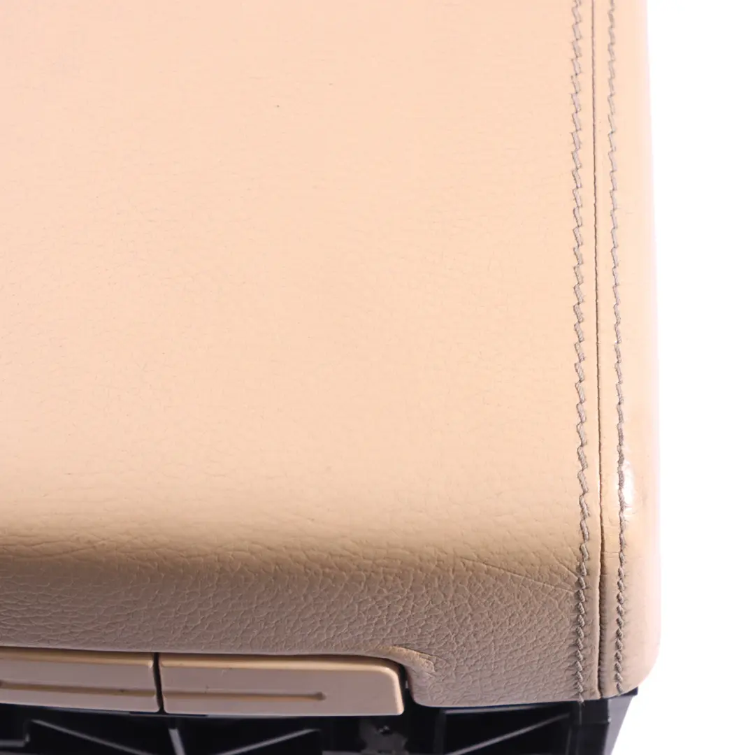 Volkswagen Touareg 7L Centre Console Armrest Storage Leather Beige - SKU 7L6863276G - Part number 7L6863276G