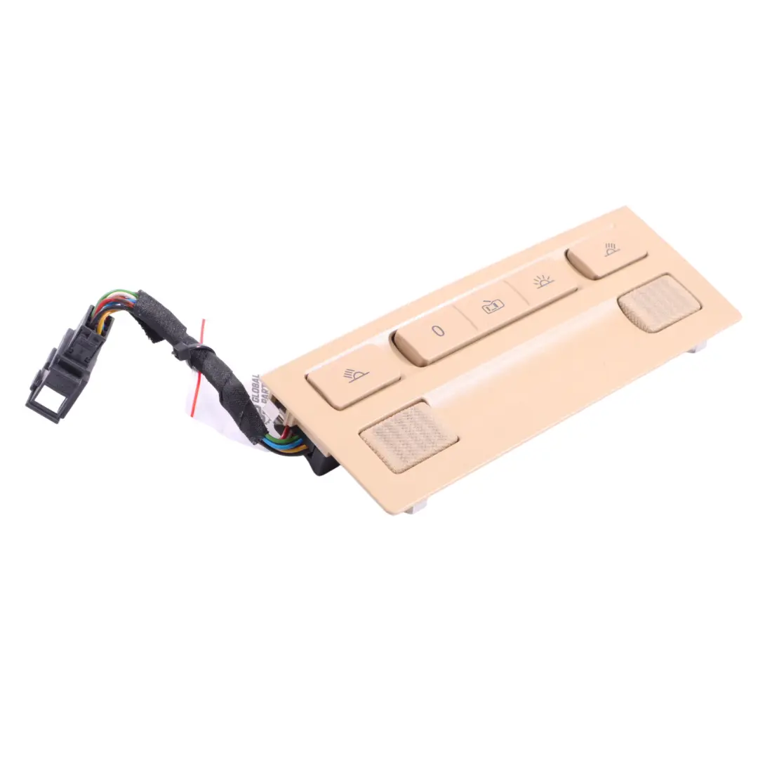 Volkswagen Touareg 7L Roof Light Switch Unit Panel Button Centre - SKU 7L6868349K - Part number 7L6868349K