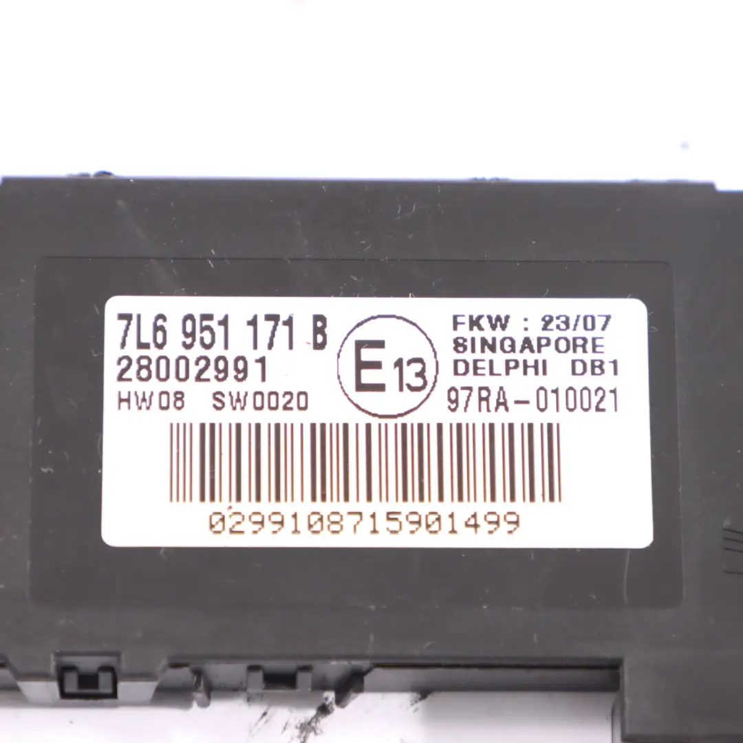 7L Alarma Monitor Sensor Interruptor De Control para Volkswagen Touareg con número de pieza 7L6951171B Volkswagen Touareg 7L Alarma Monitor Sensor Interruptor De Control - SKU 7L6951171B - Número de pieza 7L6951171B