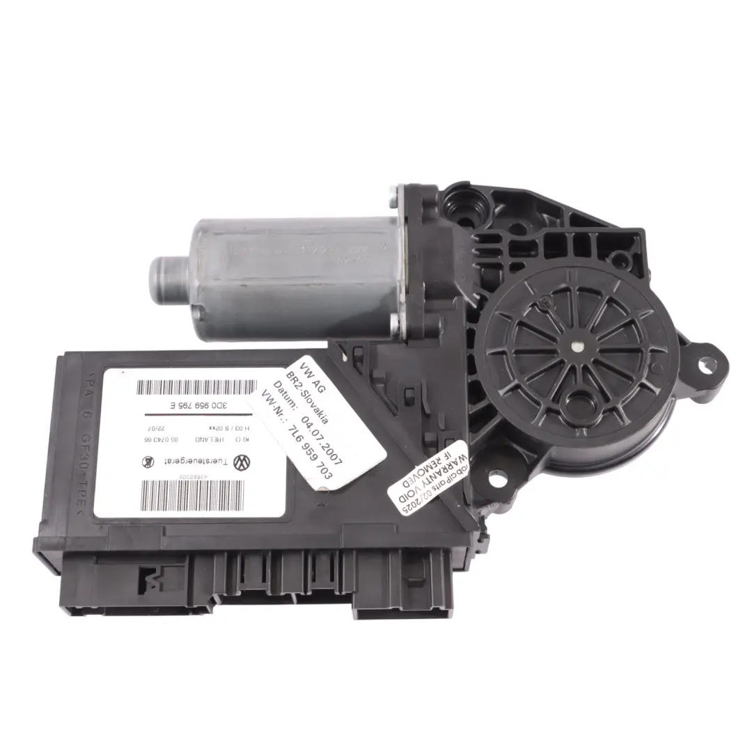 Volkswagen Touareg 7L Rear Window Lifter Regulator Motor Left N/S - SKU 7L6959703 - Part number 7L6959703