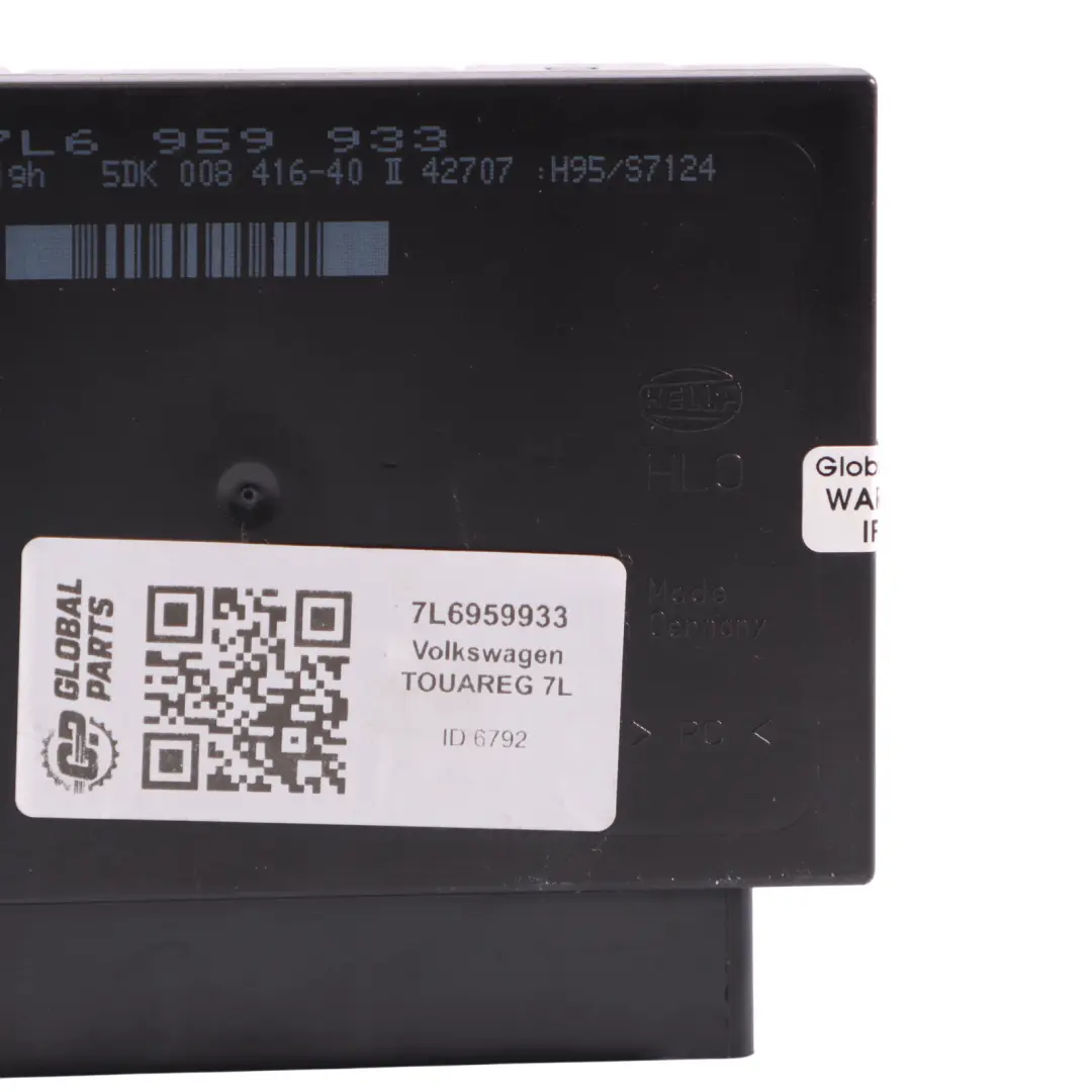 7L Control Confort Unidad Módulo Unidad ECU para Volkswagen Touareg con número de pieza 7L6959933 Volkswagen Touareg 7L Control Confort Unidad Módulo Unidad ECU - SKU 7L6959933 - Número de pieza 7L6959933