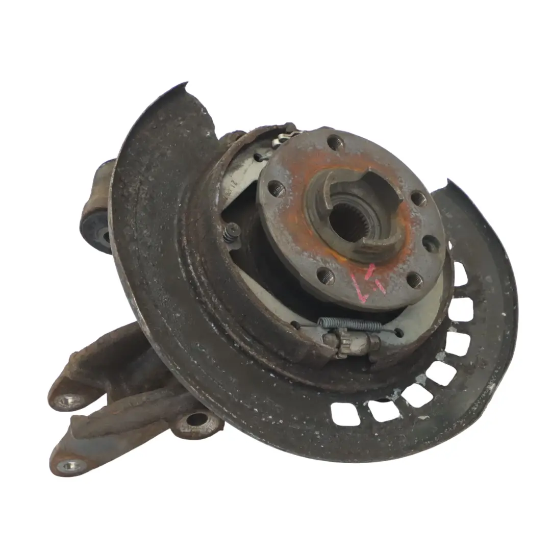 Audi Q7 4L Trasero Izquierdo Rueda Portador Nudillo Freno Disco Placa - SKU 7L8505435A-1 - Número de pieza 7L8505435A