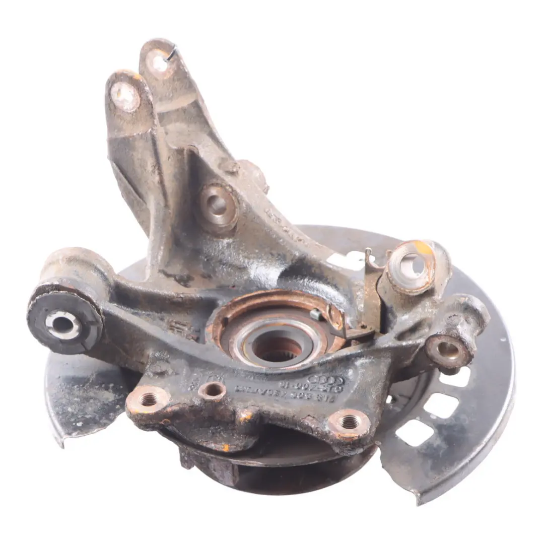Audi Q7 4L Rear Wheel Carrier Knuckle Brake Disc Plate Left N/S - SKU 7L8505435A-2 - Part number 7L8505435A