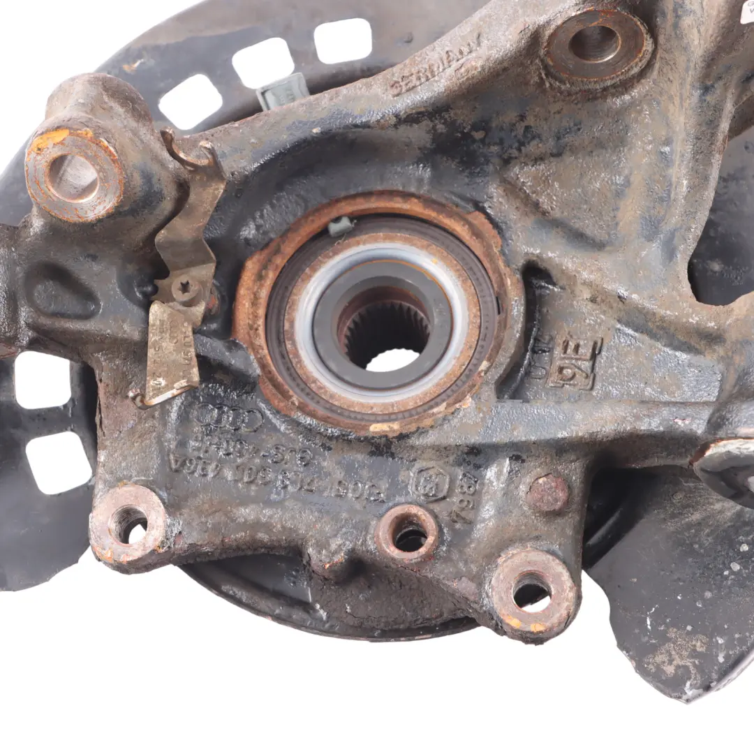 Audi Q7 4L Rear Wheel Carrier Knuckle Brake Disc Plate Right O/S - SKU 7L8505436A-2 - Part number 7L8505436A