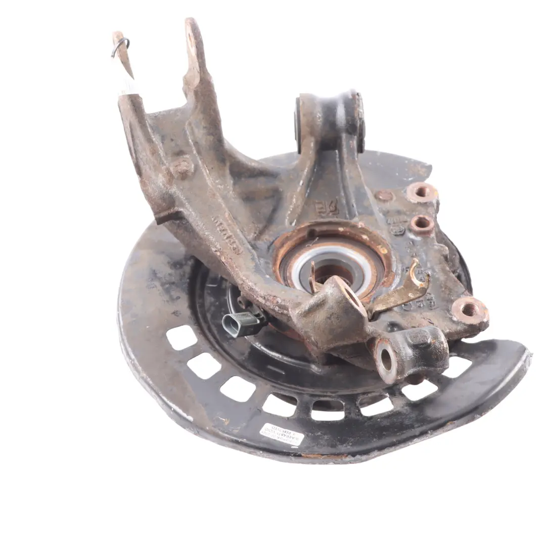 Audi Q7 4L Rear Wheel Carrier Knuckle Brake Disc Plate Right O/S - SKU 7L8505436A-2 - Part number 7L8505436A