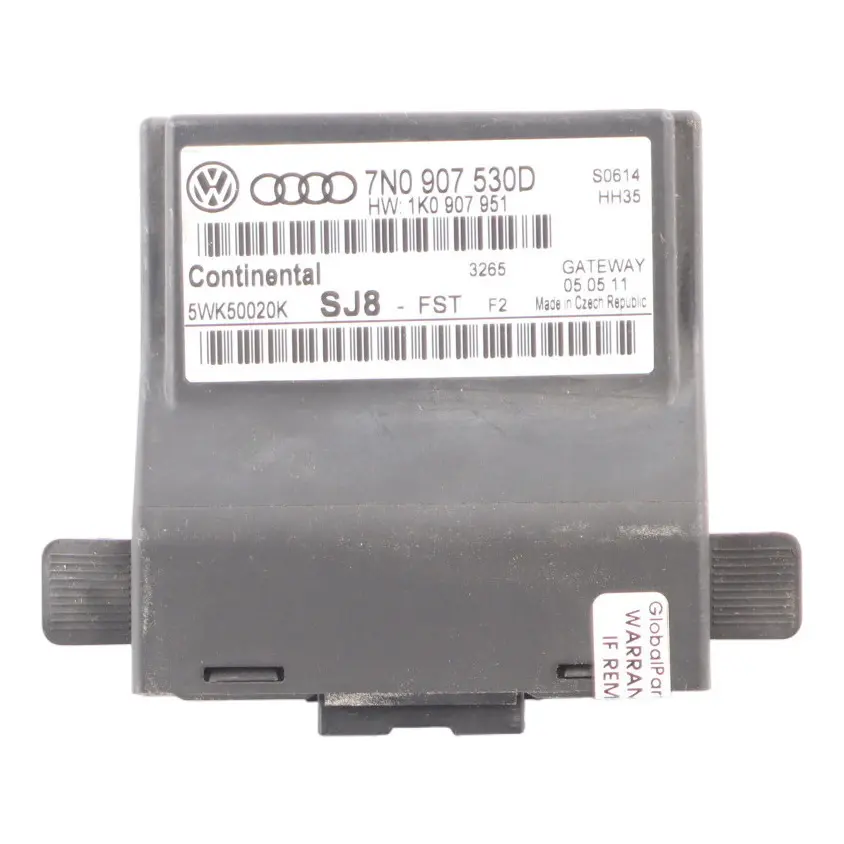 Módulo Gateway Carrocería ECU Unidad Control para Volkswagen Touran 1T con número de pieza 7N0907530D Volkswagen Touran 1T Módulo Gateway Carrocería ECU Unidad Control - SKU 7N0907530D - Número de pieza 7N0907530D