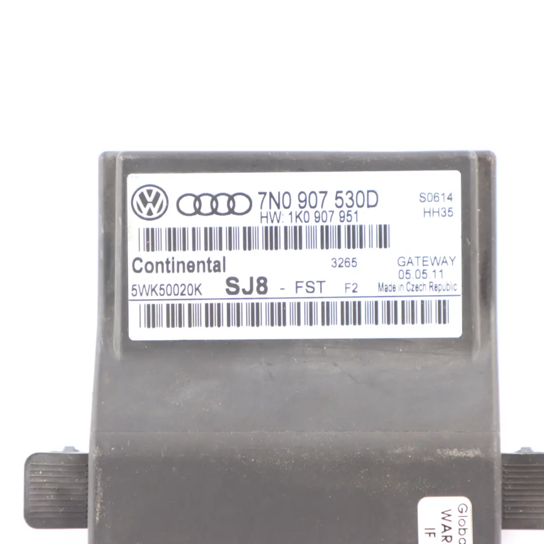 Volkswagen Touran 1T Módulo Gateway Carrocería ECU Unidad Control - SKU 7N0907530D - Número de pieza 7N0907530D
