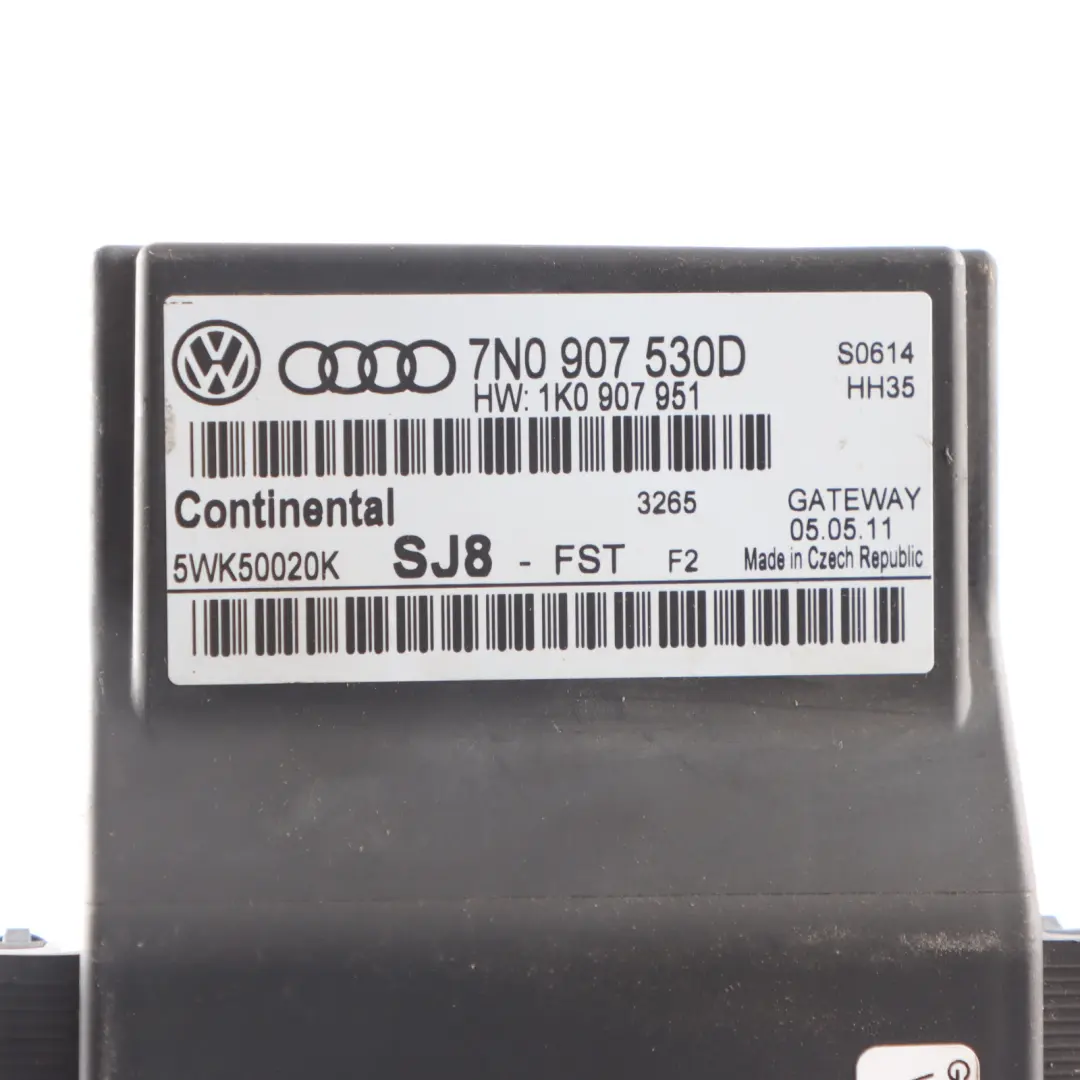 Módulo Gateway Carrocería ECU Unidad Control para Volkswagen Touran 1T con número de pieza 7N0907530D Volkswagen Touran 1T Módulo Gateway Carrocería ECU Unidad Control - SKU 7N0907530D - Número de pieza 7N0907530D