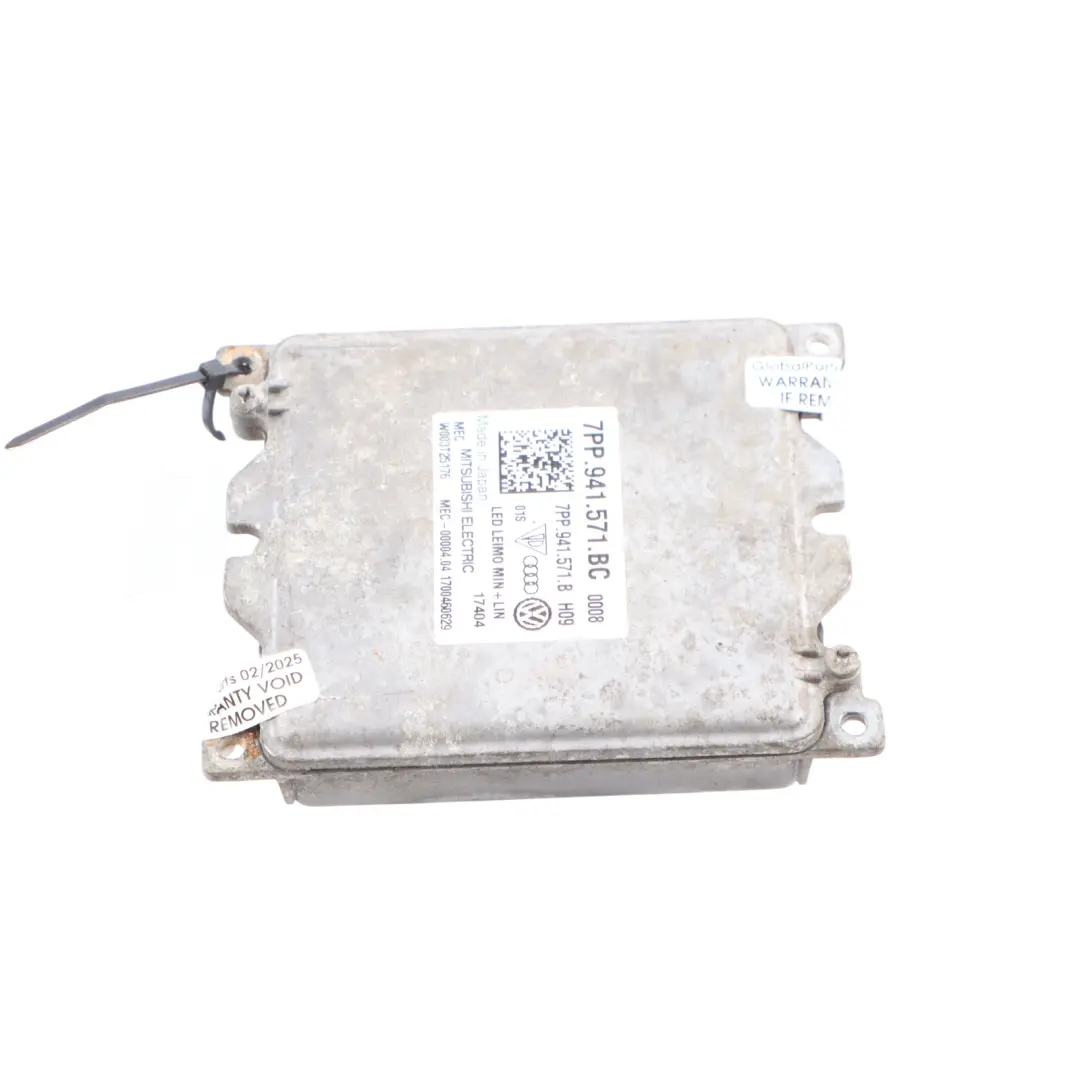 Audi A4 B9 8W Headlight Electrical Ballast Module Control Unit - SKU 7PP941571BC - Part number 7PP941571BC