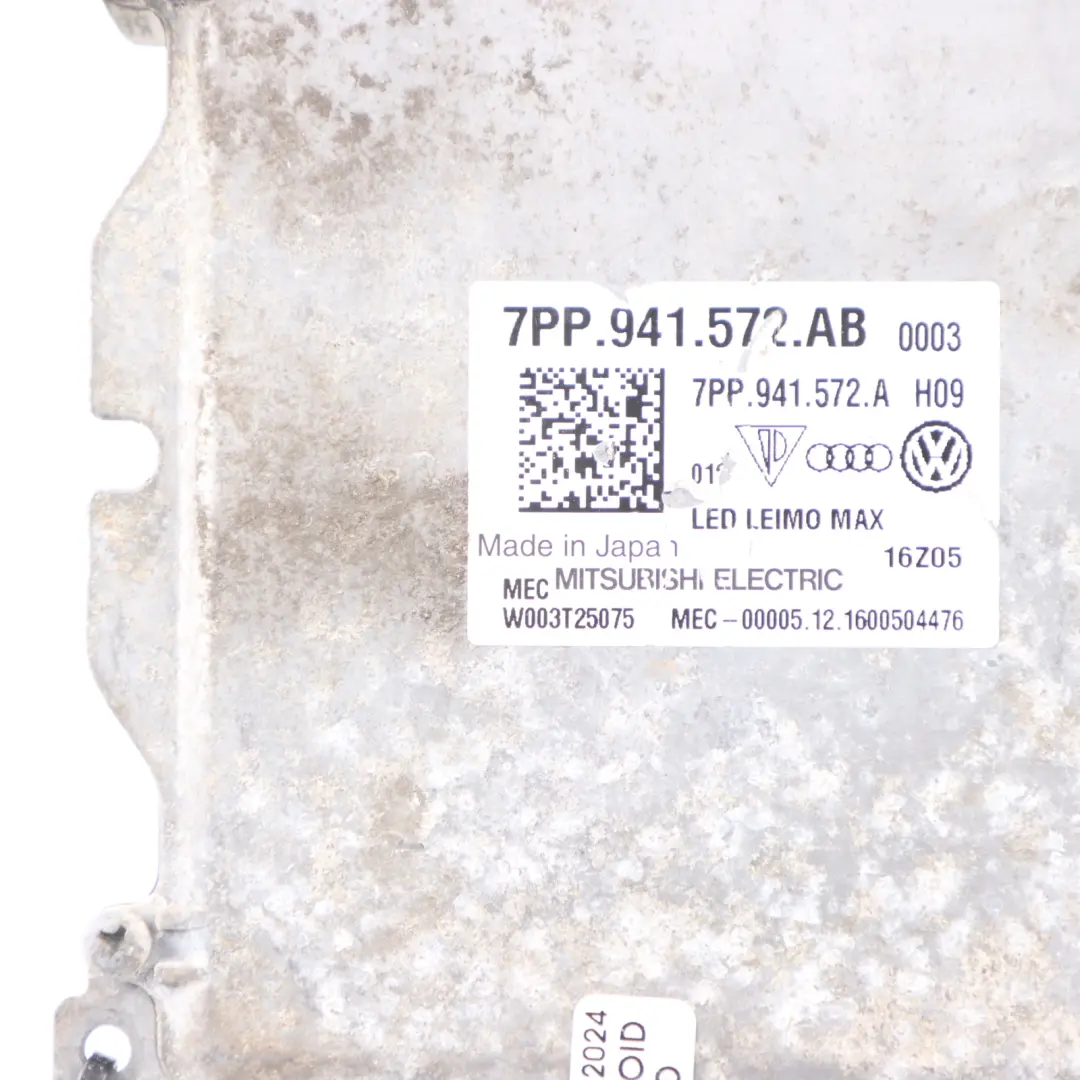 Audi A4 B9 Volkswagen Tiguan 1T Headlight Ballast Control Module - SKU 7PP941572AB - Part number 7PP941572AB