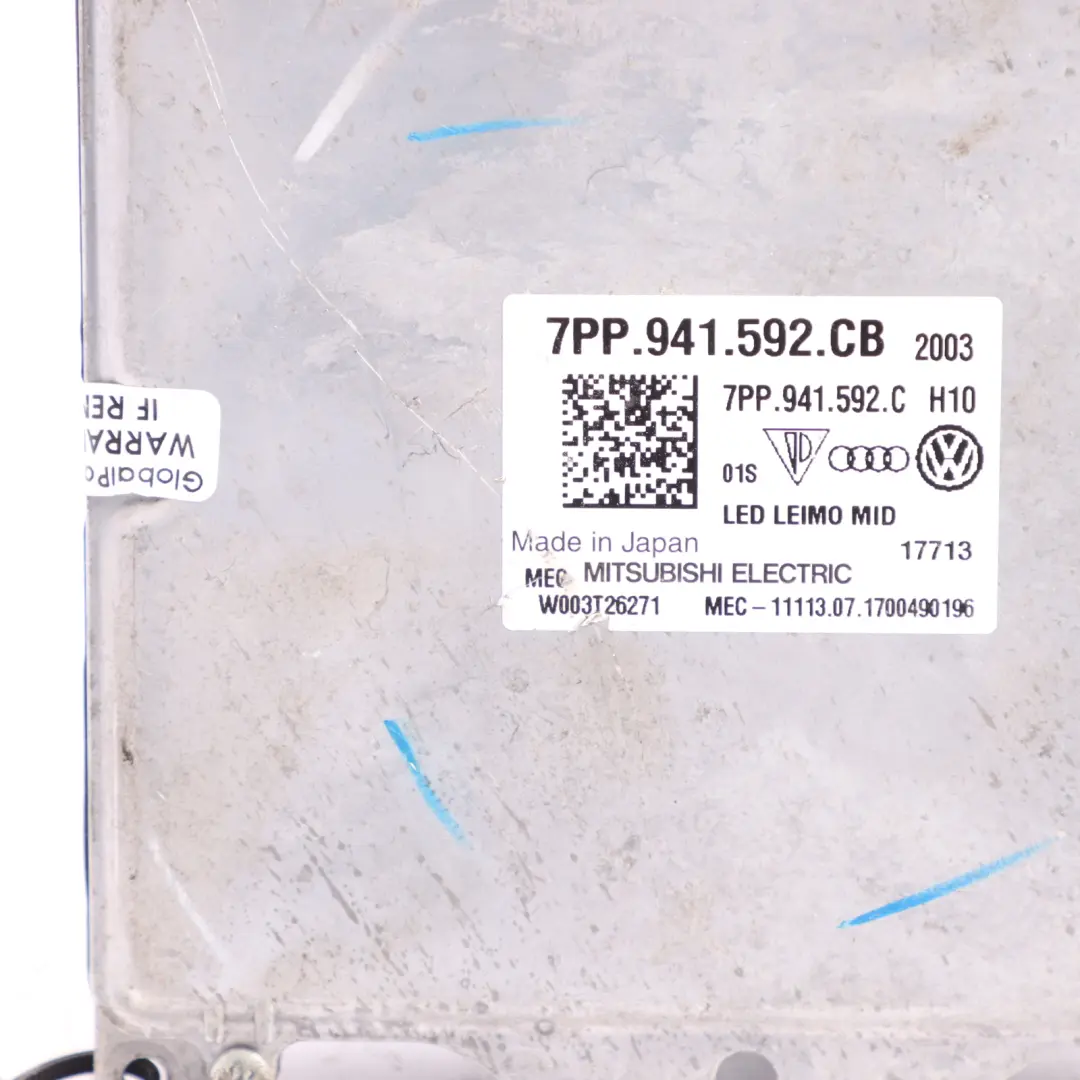 Headlight LED Control Module Unit Ballast to Audi SQ5 FY with Part number 7PP941592CB Audi SQ5 FY Headlight LED Control Module Unit Ballast - SKU 7PP941592CB - Part number 7PP941592CB