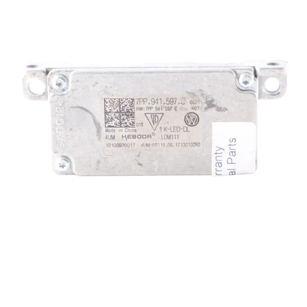 Volkswagen Golf 5G LED Module Headlight Ballast Control Unit - SKU 7PP941597C - Part number 7PP941597C