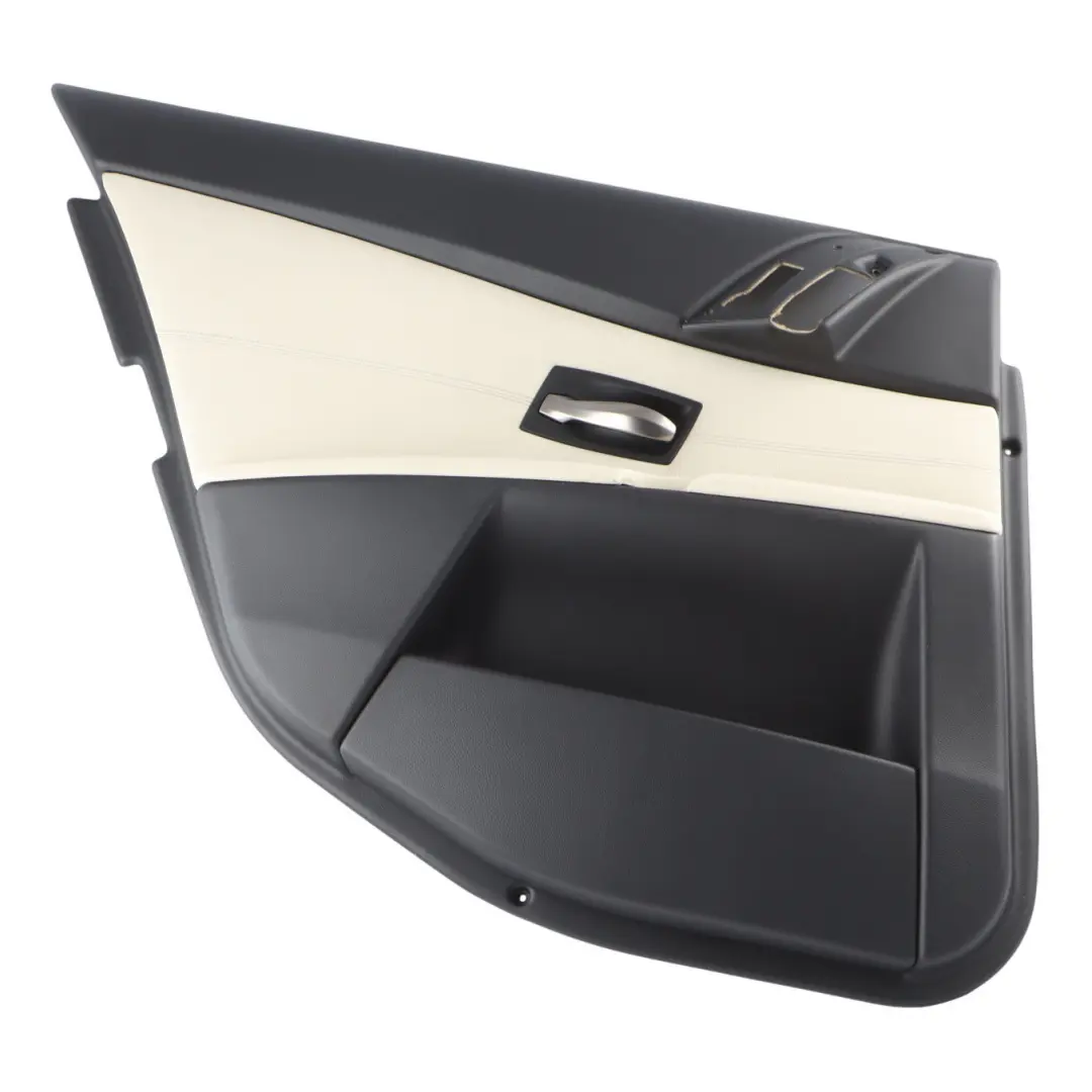 Trim Panel Door Card Leather Rear Left N/S to BMW E60 E61 with Part number 8027203 BMW E60 E61 Trim Panel Door Card Leather Rear Left N/S - SKU 8027203 - Part number 8027203
