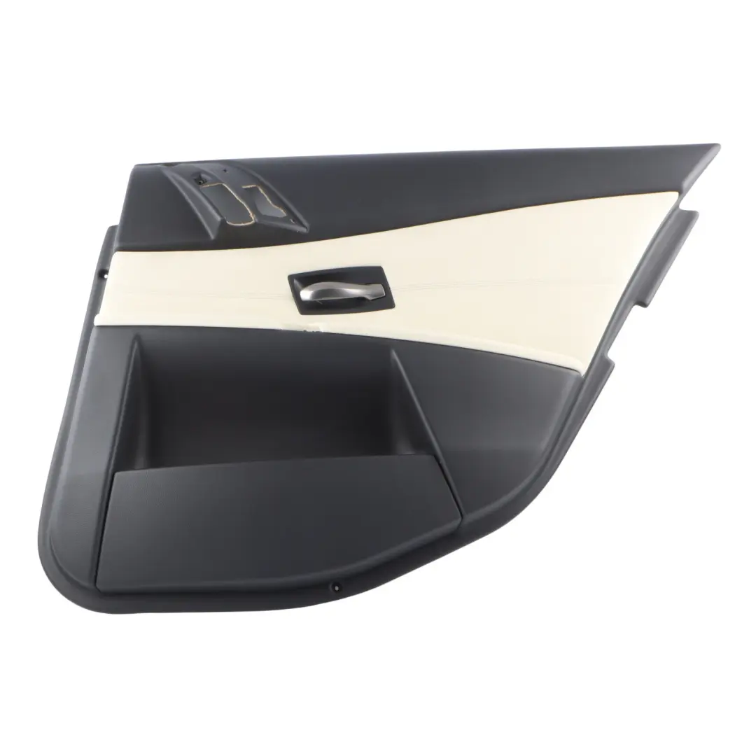 Trim Panel Door Card Leather Rear Right O/S to BMW E60 E61 with Part number 8027204 BMW E60 E61 Trim Panel Door Card Leather Rear Right O/S - SKU 8027204 - Part number 8027204