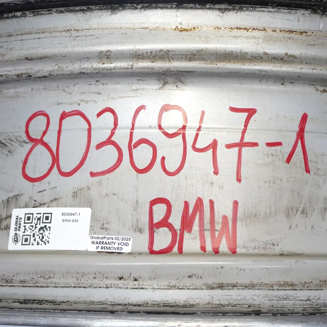 Alloy Wheel Rim 18" 8J ET:20 M Double Spoke 135 to BMW E60 E61 Silver with Part number 8036947 BMW E60 E61 Silver Alloy Wheel Rim 18" 8J ET:20 M Double Spoke 135 - SKU 8036947-1 - Part number 8036947