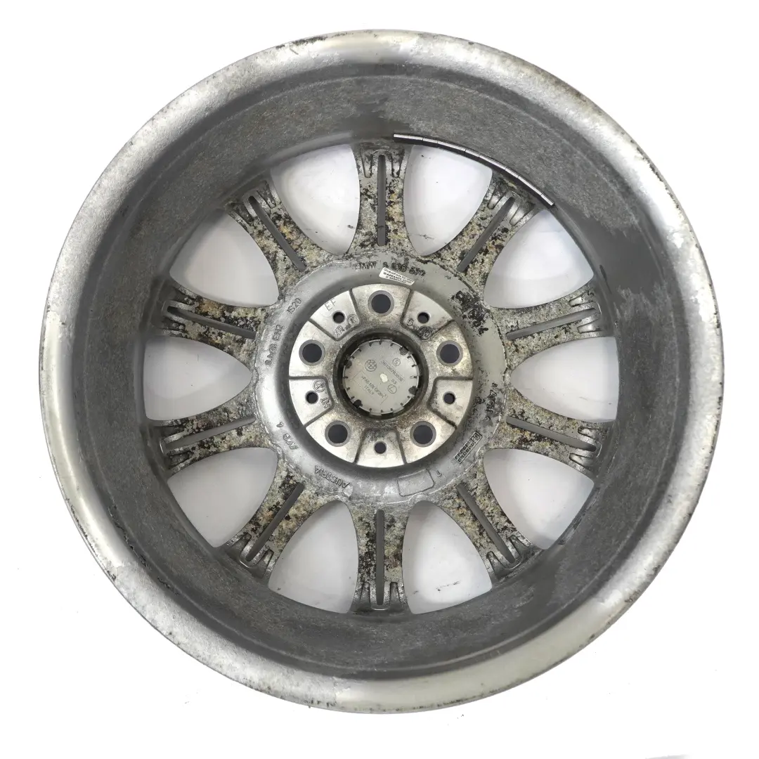 BMW 5 Series E60 E61 Silver Alloy Wheel Rim 18" 8J ET:20 M Double Spoke 135 - SKU 8036947 - Part number 8036947