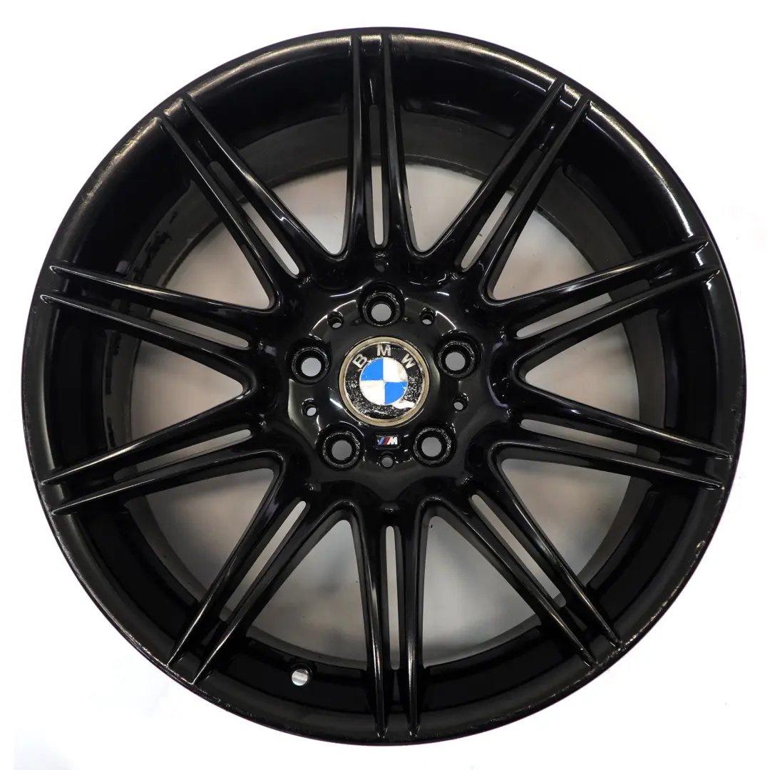 BMW E90 E91 Schwarz Hinten Alu Felge Alufelge 19" M Double Spoke 225 9J ET:39 - SKU 8037142-3 - Teilenummer 8037142