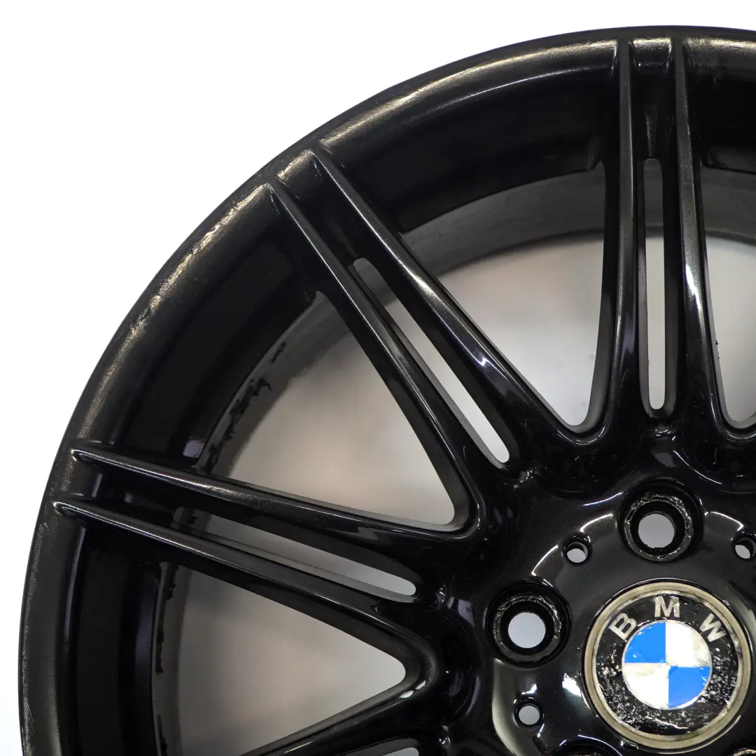 BMW E90 E91 E92 E93 Cerchio posteriore nero lega 19" M Doppie razze 225 9J ET:39 - SKU 8037142-3 - Numero di parte 8037142