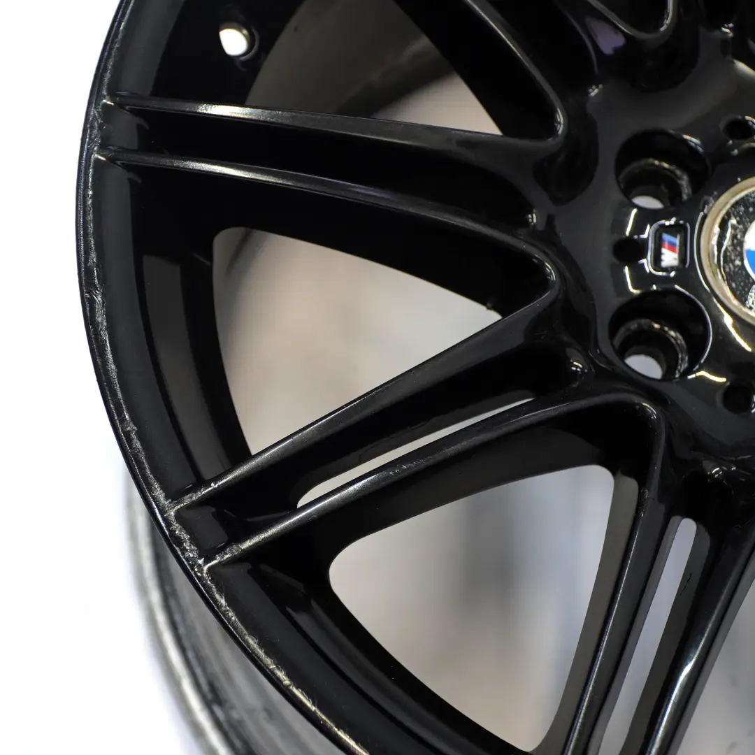 BMW E90 E91 E92 E93 Cerchio posteriore nero lega 19" M Doppie razze 225 9J ET:39 - SKU 8037142-3 - Numero di parte 8037142