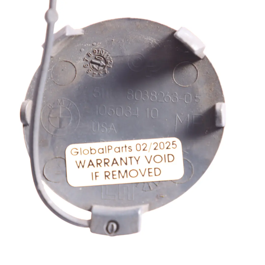 Flap Towing Eye Front Bumper Sensor Space Grey - A52 to BMW E70 with Part number 8038263 BMW E70 Flap Towing Eye Front Bumper Sensor Space Grey - A52 - SKU 8038263-SCG - Part number 8038263