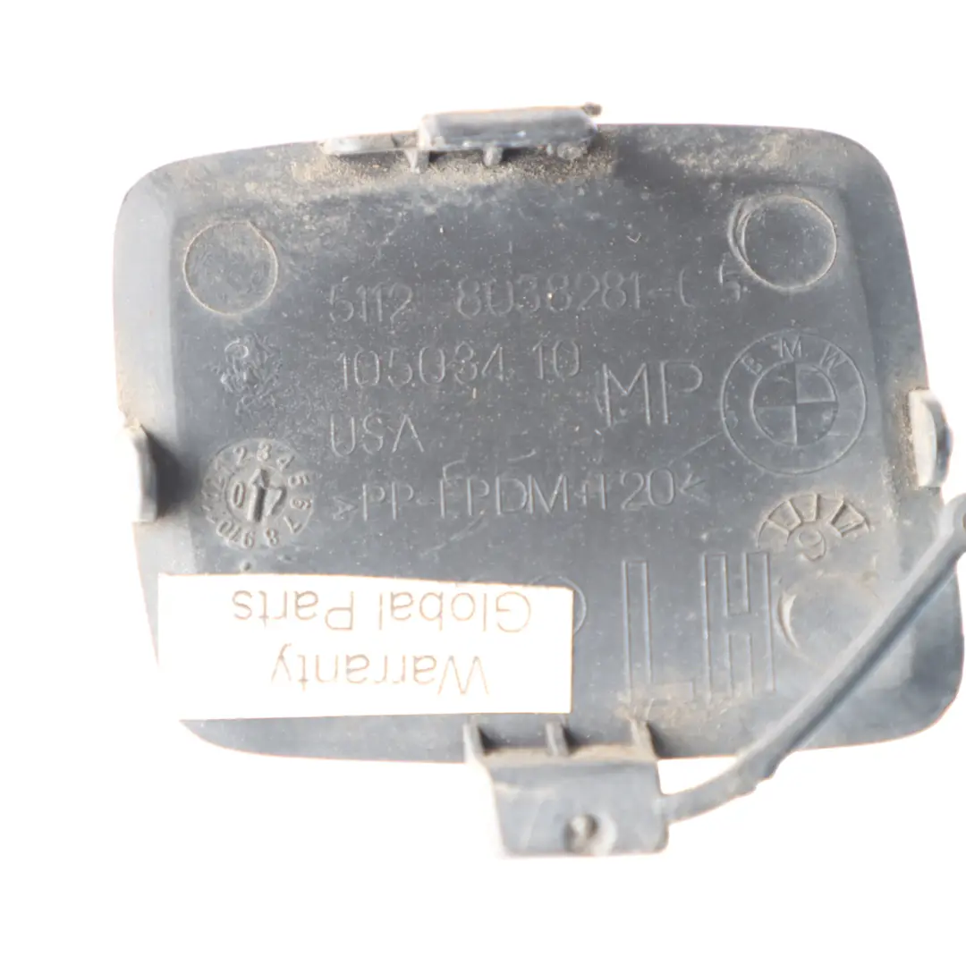 BMW X5 E70 M Sport Towing Eye Hook Flap Rear Left N/S Titan Silver - 354 8038281 - SKU 8037279-TS - Part number 8037279