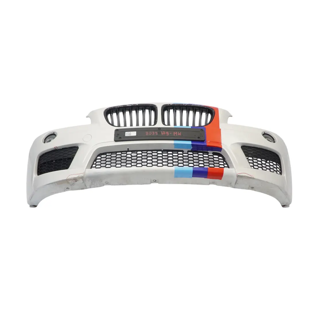 Front Bumper Cover M Sport PDC Mineralweiss Mineral White - A96 to BMW X1 E84 with Part number 8039479 BMW X1 E84 Front Bumper Cover M Sport PDC Mineralweiss Mineral White - A96 - SKU 8039479-MW - Part number 8039479