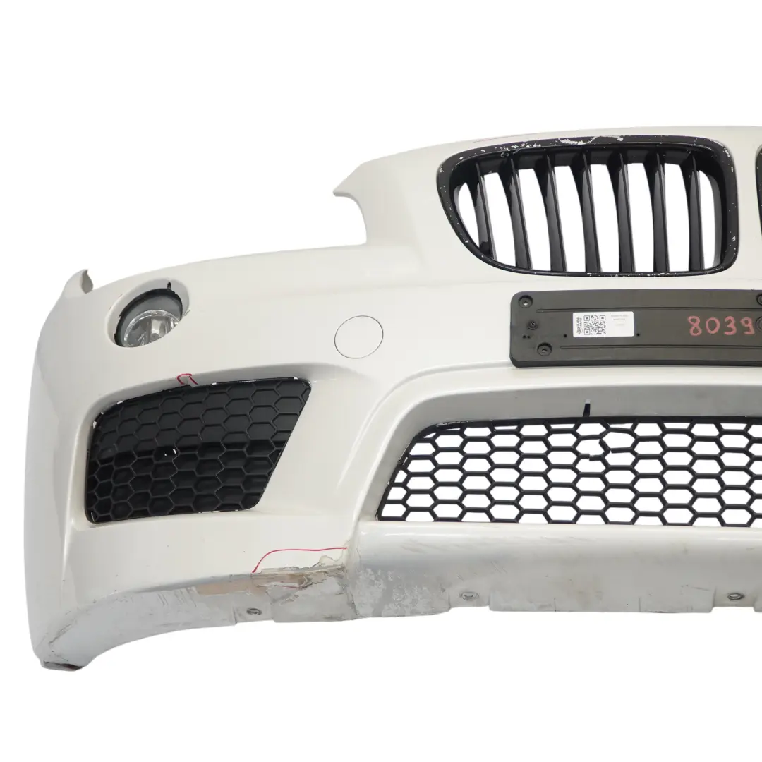 Front Bumper Cover M Sport PDC Mineralweiss Mineral White - A96 to BMW X1 E84 with Part number 8039479 BMW X1 E84 Front Bumper Cover M Sport PDC Mineralweiss Mineral White - A96 - SKU 8039479-MW - Part number 8039479