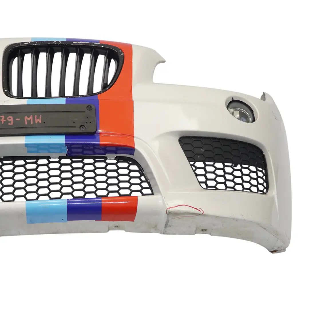 Front Bumper Cover M Sport PDC Mineralweiss Mineral White - A96 to BMW X1 E84 with Part number 8039479 BMW X1 E84 Front Bumper Cover M Sport PDC Mineralweiss Mineral White - A96 - SKU 8039479-MW - Part number 8039479