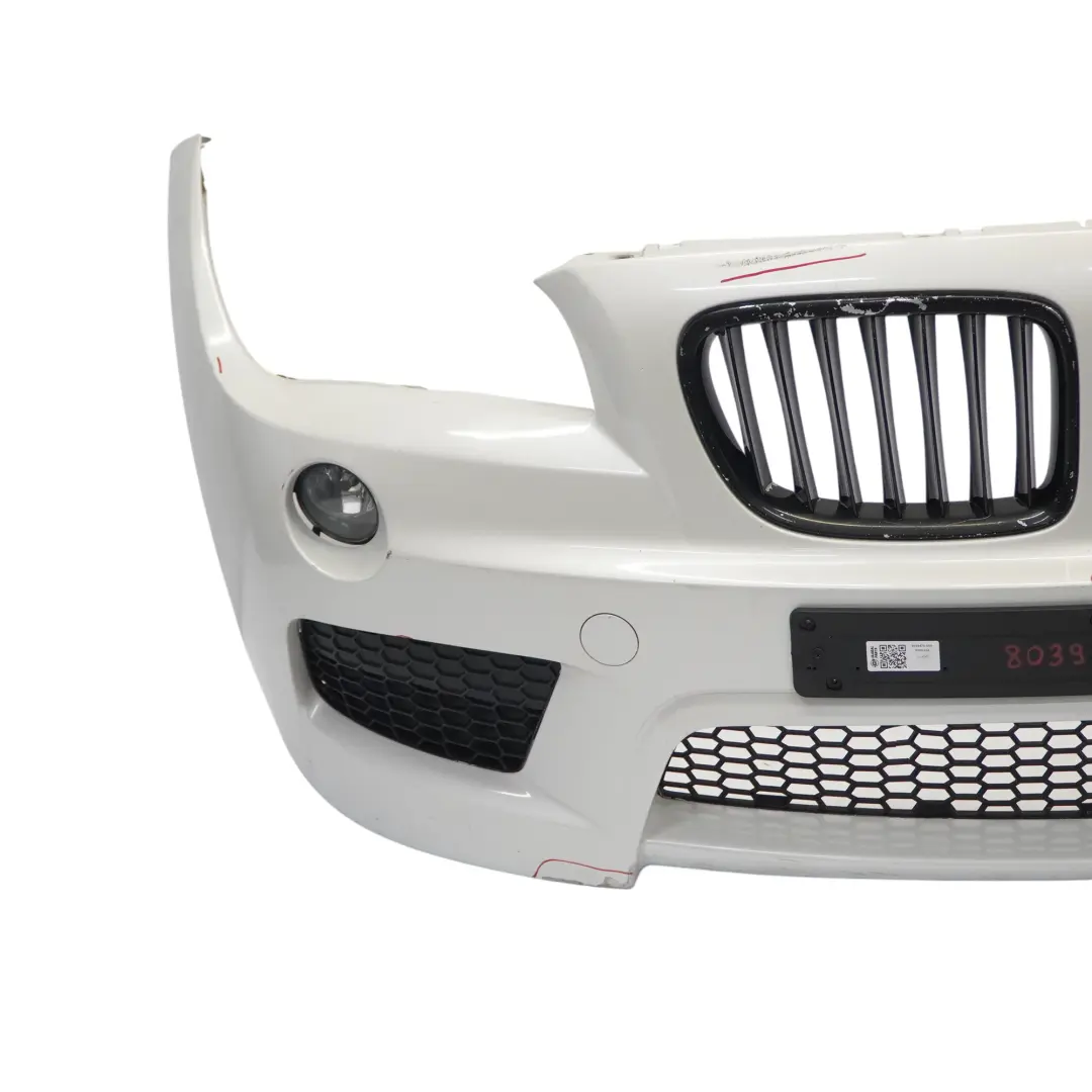 BMW X1 E84 Front Bumper Cover M Sport PDC Mineralweiss Mineral White - A96 - SKU 8039479-MW - Part number 8039479