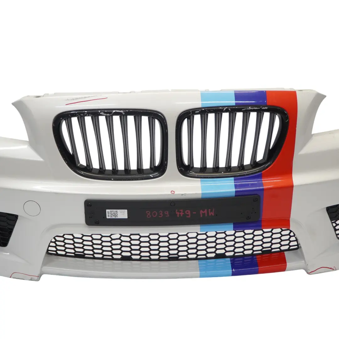 BMW X1 E84 Front Bumper Cover M Sport PDC Mineralweiss Mineral White - A96 - SKU 8039479-MW - Part number 8039479