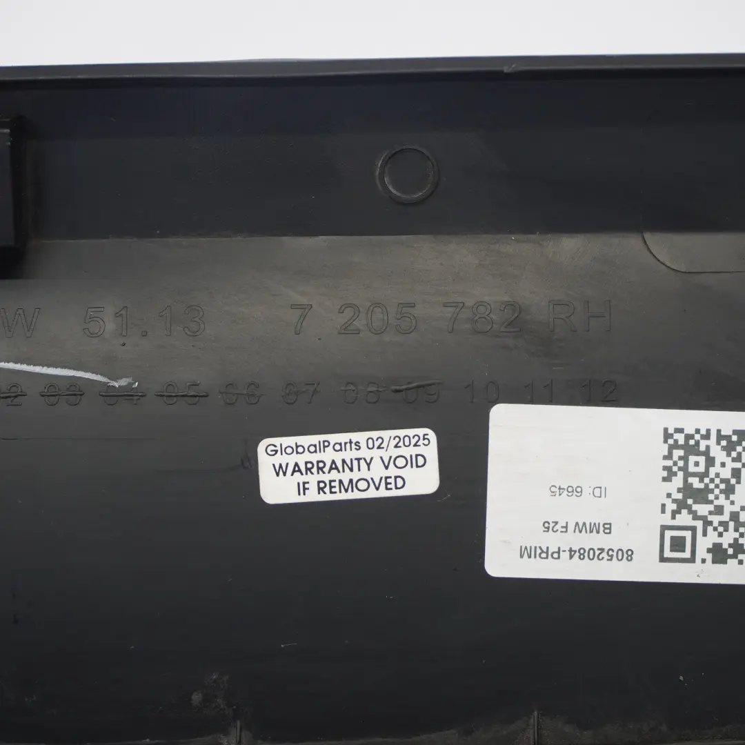 BMW X3 F25 Striscia porta Modanatura posteriore destra Primerizzata - SKU 8052084-PRIM - Numero di parte 8052084