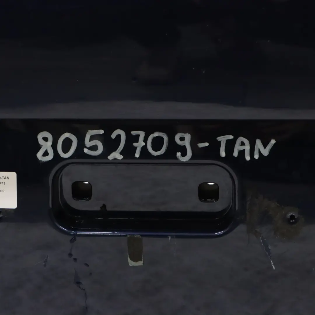 Bumper BMW F06 F12 M Sport Bumper Panel Trim PDC Tanzanite Blue - X10 to Rear with Part number 8052709 Rear Bumper BMW F06 F12 M Sport Bumper Panel Trim PDC Tanzanite Blue - X10 - SKU 8052709-TAN - Part number 8052709