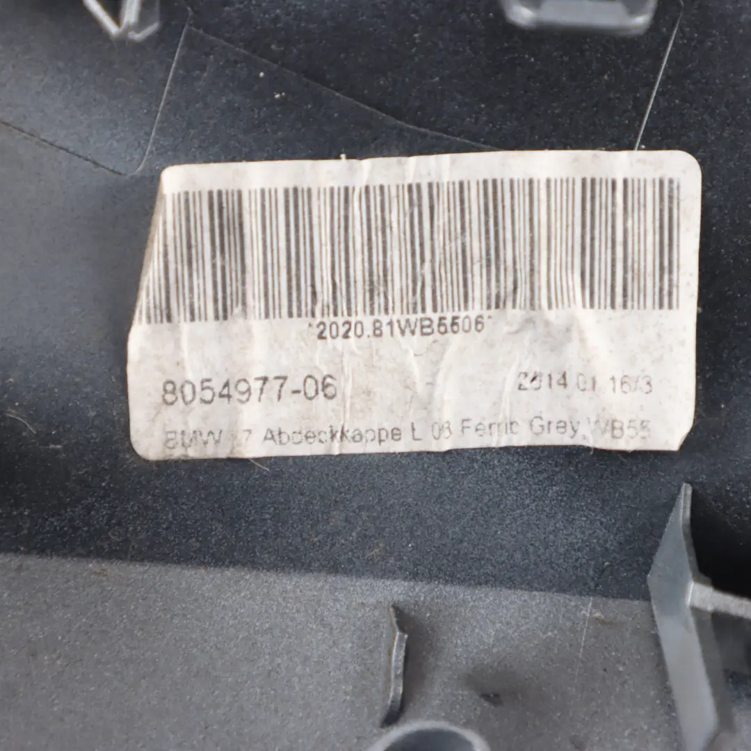 Wing Mirror Cover BMW F20 F21 Cap Casing Left N/S High Gloss Ferric Grey II-B55 to with Part number 8054977 Wing Mirror Cover BMW F20 F21 Cap Casing Left N/S High Gloss Ferric Grey II-B55 - SKU 8054977-FGII - Part number 8054977