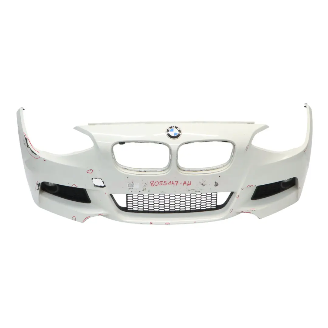 BMW F20 F21 Zderzak Przedni M-Pakiet Alpinweiss 3 Biały- 300 - SKU 8055147-AW - Numer Części 8055147