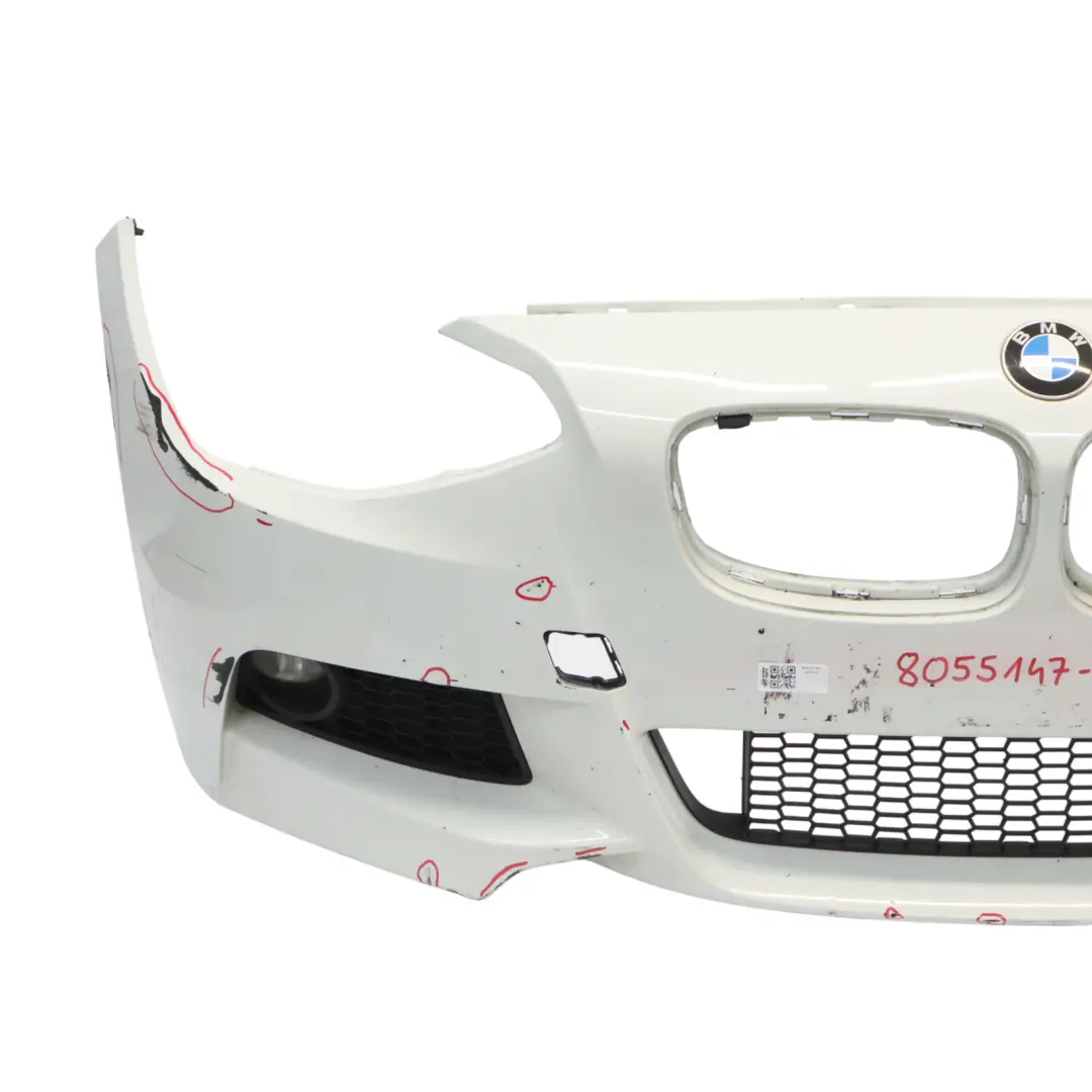 BMW F20 F21 Zderzak Przedni M-Pakiet Alpinweiss 3 Biały- 300 - SKU 8055147-AW - Numer Części 8055147