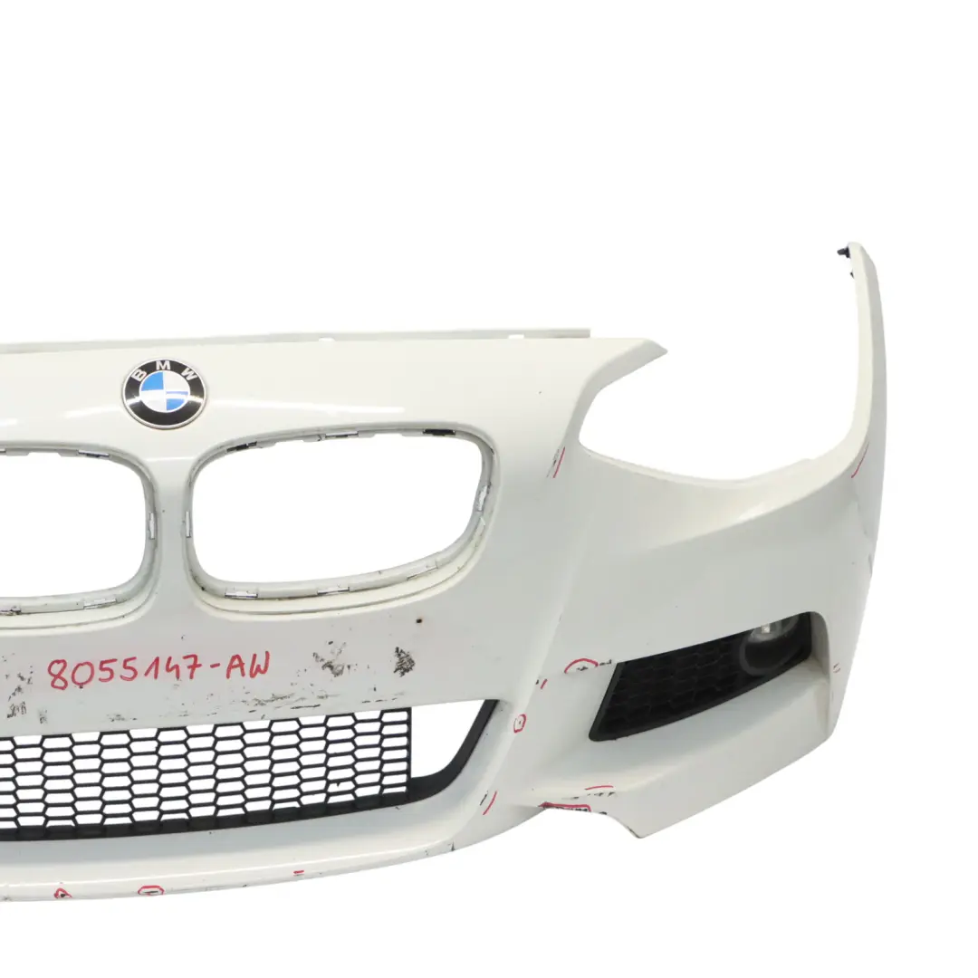 BMW F20 F21 Zderzak Przedni M-Pakiet Alpinweiss 3 Biały- 300 - SKU 8055147-AW - Numer Części 8055147