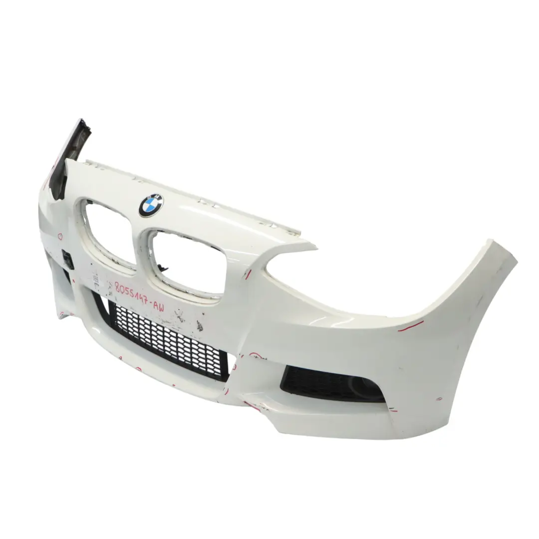 BMW F20 F21 Zderzak Przedni M-Pakiet Alpinweiss 3 Biały- 300 - SKU 8055147-AW - Numer Części 8055147