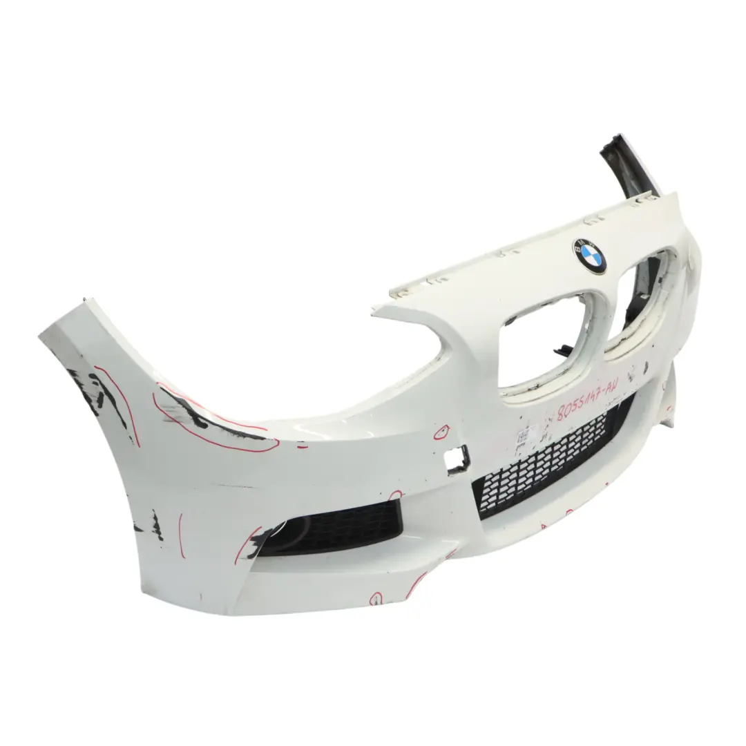 Front Bumper M Sport Trim Panel Alpinweiss 3 Alpine White - 300 to BMW F20 F21 with Part number 8055147 BMW F20 F21 Front Bumper M Sport Trim Panel Alpinweiss 3 Alpine White - 300 - SKU 8055147-AW - Part number 8055147