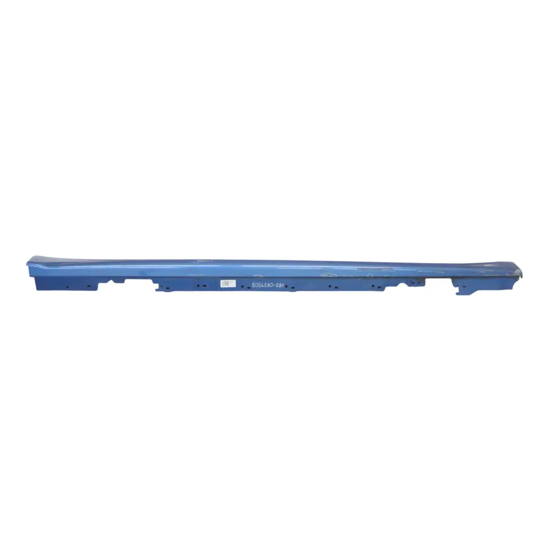 BMW F30 F31 Side Skirt M Sport Sill Strip Right O/S Estoril Blue Metallic - B45 - SKU 8056580-EB1 - Part number 8056580