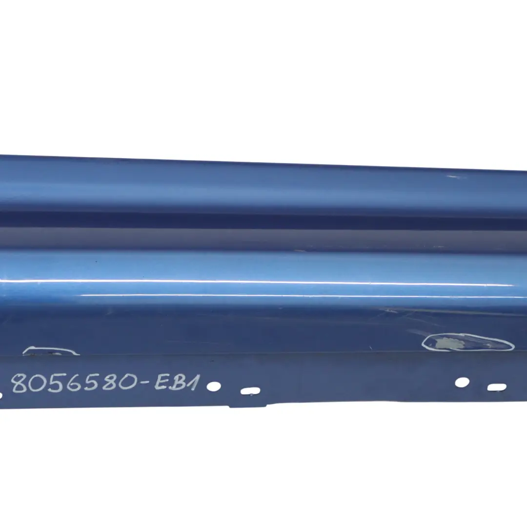 Side Skirt M Sport Sill Strip Right O/S Estoril Blue Metallic - B45 to BMW F30 F31 with Part number 8056580 BMW F30 F31 Side Skirt M Sport Sill Strip Right O/S Estoril Blue Metallic - B45 - SKU 8056580-EB1 - Part number 8056580