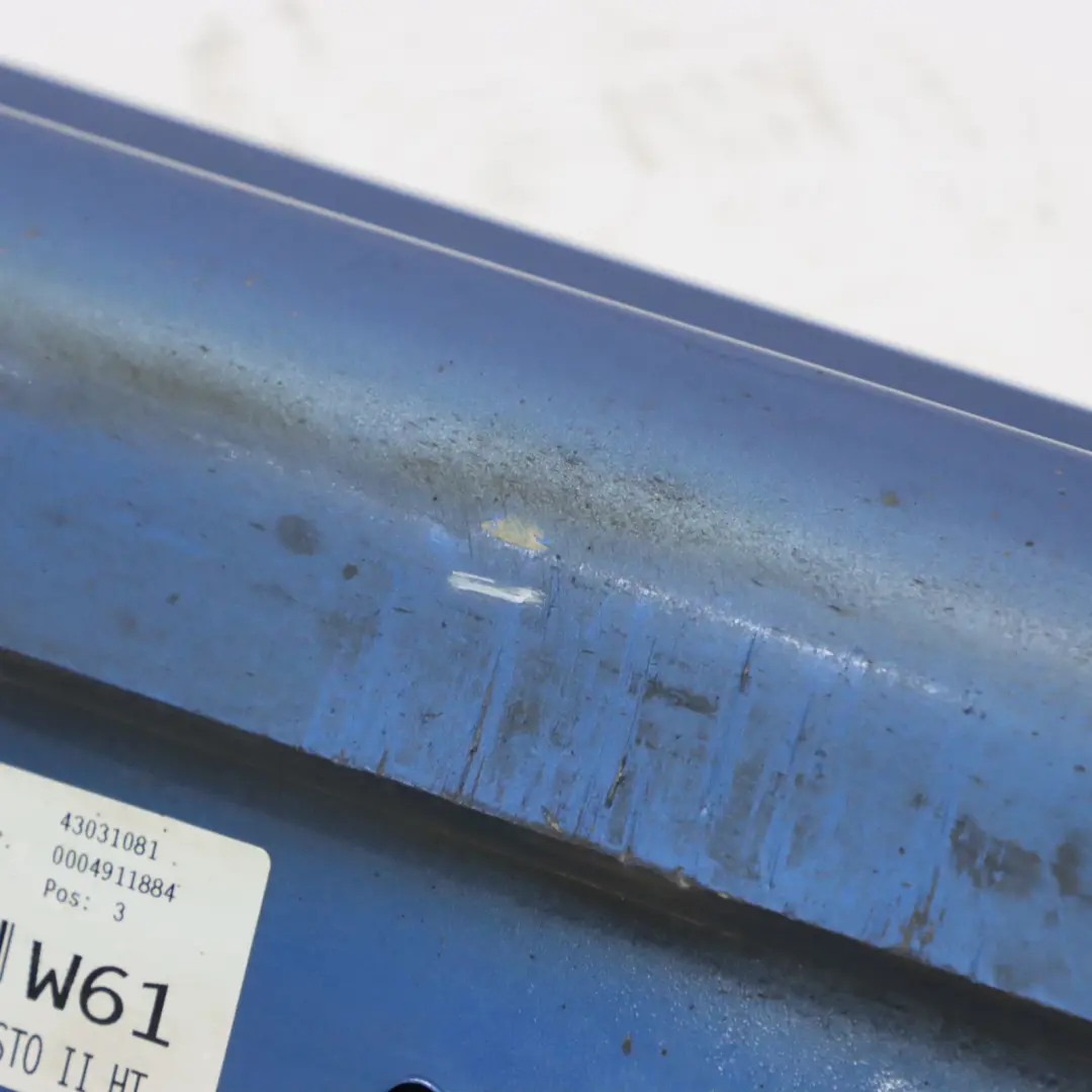 BMW F30 F31 Side Skirt M Sport Sill Strip Right O/S Estoril Blue Metallic - B45 - SKU 8056580-EB2 - Part number 8056580