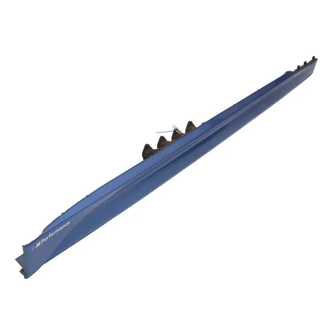 Side Skirt M Sport Sill Strip Right O/S Estoril Blue Metallic - B45 to BMW F30 F31 with Part number 8056580 BMW F30 F31 Side Skirt M Sport Sill Strip Right O/S Estoril Blue Metallic - B45 - SKU 8056580-EB2 - Part number 8056580